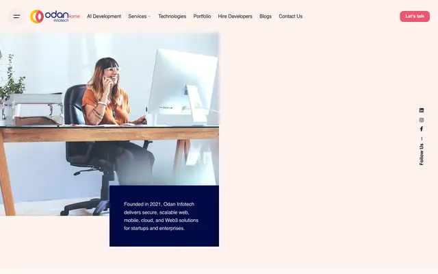 Odan Infotech LLP website