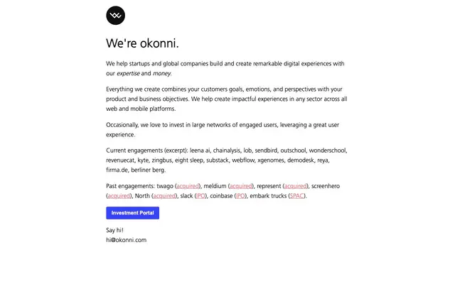 okonni GmbH website
