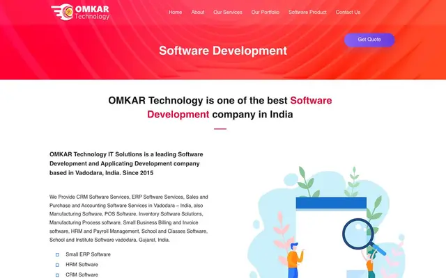 Custom Software development in Vadodara | CRM Software | POS Software | Inventory Software in Vadodara website