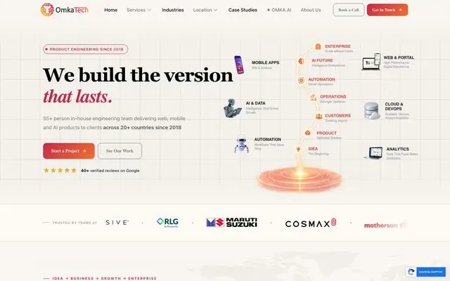 Omka Tech website