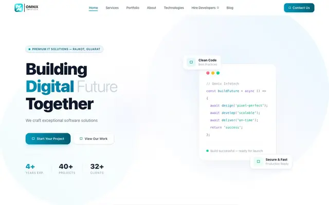 Omnix Infotech website