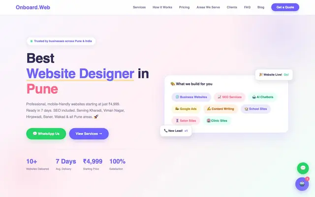 Onboard Web – Website Designer Pune website