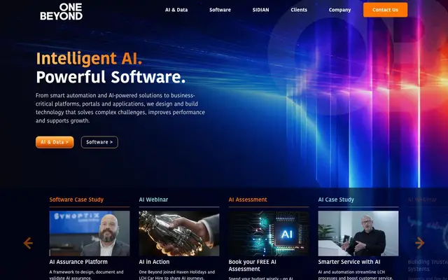 One Beyond Ltd London website