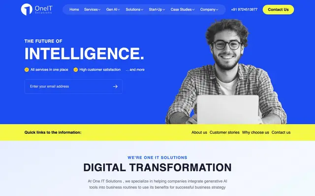 One IT Solutions website