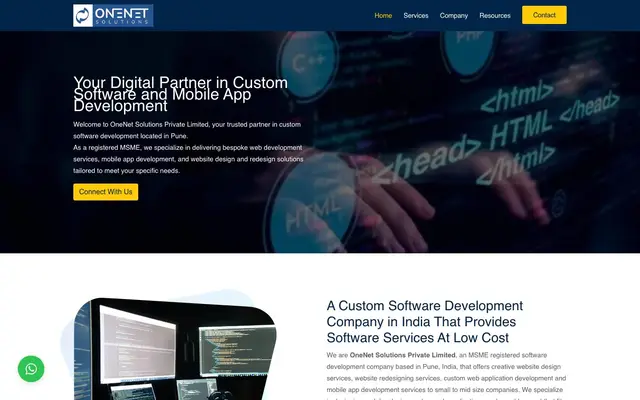 OneNet Solutions Private Limited website