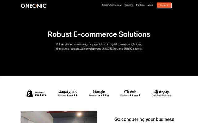 OneOnic Solutions website