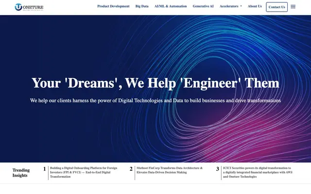 Oneture Technologies Private Limited website