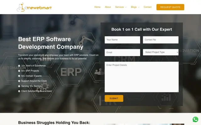 Onewebmart Solution website
