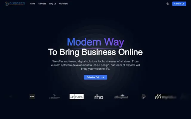 Onports Pvt. Ltd. | Software Development Company website