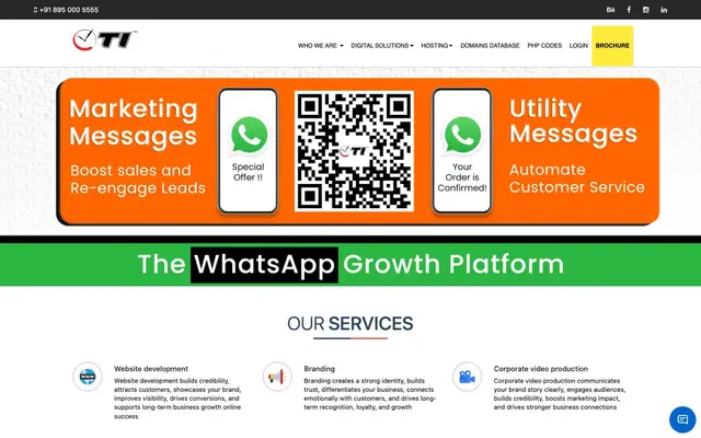 ON Time Infotech website