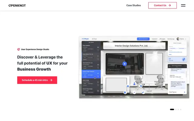 OpenKnot UX Design website