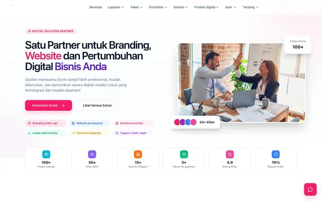 OPTIBIS.ID - Jasa Pembuatan Website, SEO dan Digital Marketing Bandung website