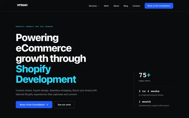 Optimaio website