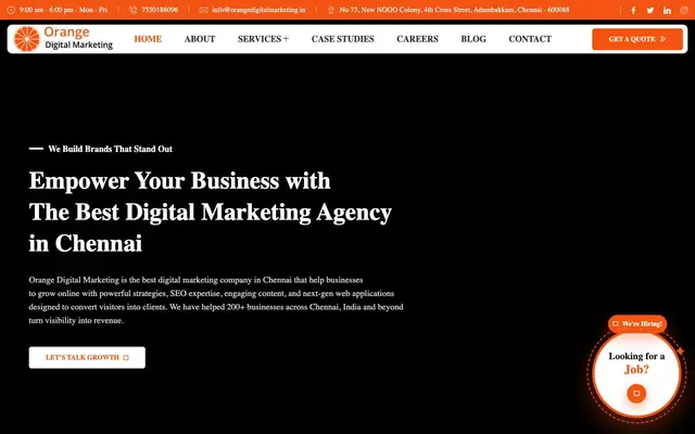 Orange Digital Marketing website