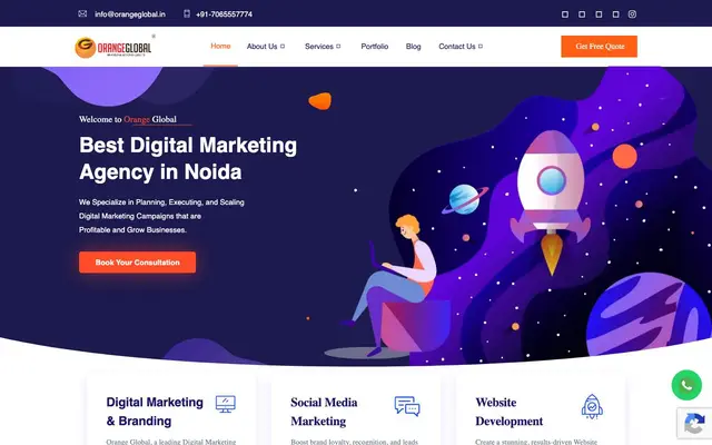 Orange Global website