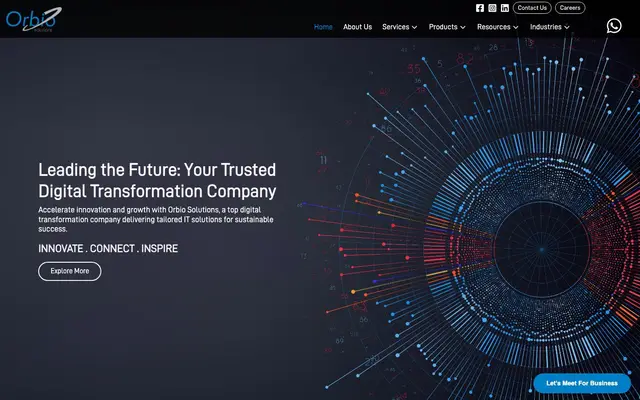 Orbio Solutions Pvt Ltd website