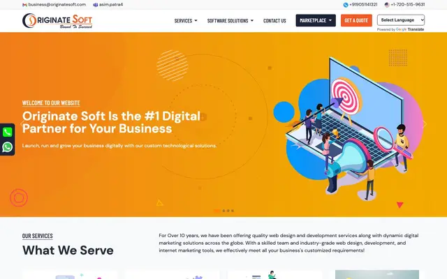 Originate Soft Pvt. Ltd website