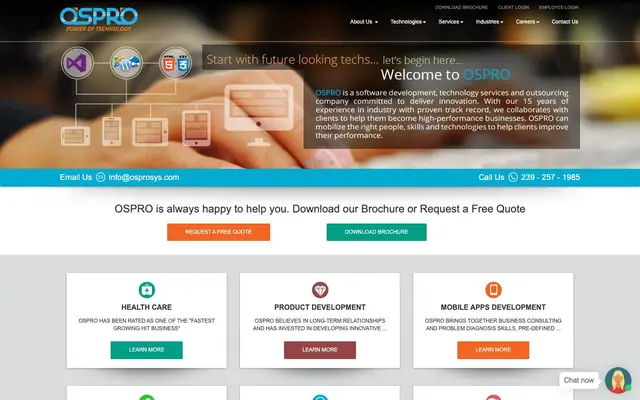 OSPROSYS Software (P) Ltd. website