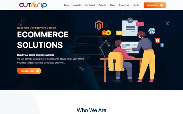 Outstrip Infotech Pvt. Ltd website