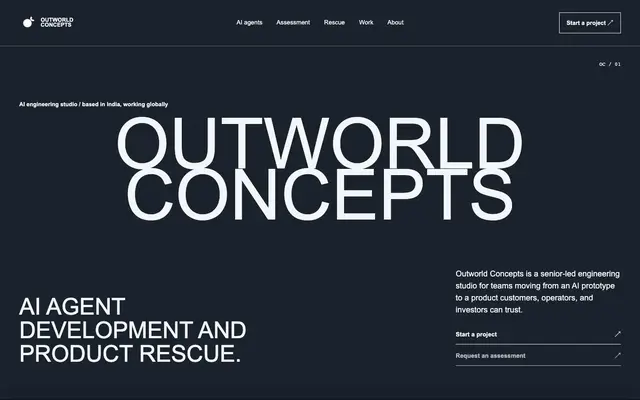 Outworld Concepts website