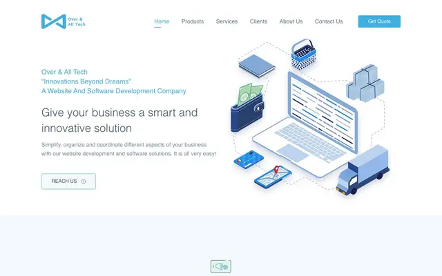 Software Development Over And All Tech website