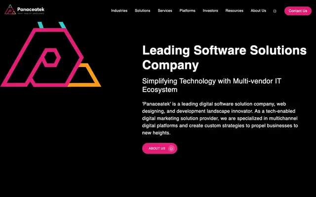 Panacea Infotech Pvt. Ltd. website