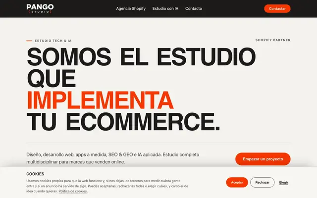 Pango Studio website