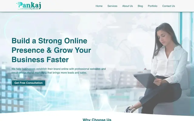 Pankaj DigiWorld website