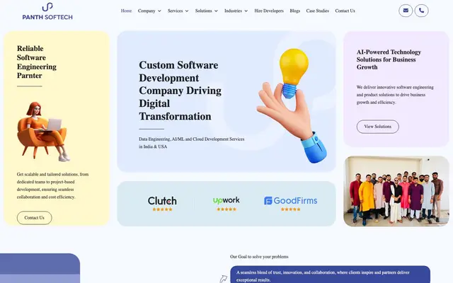Panth Softech website