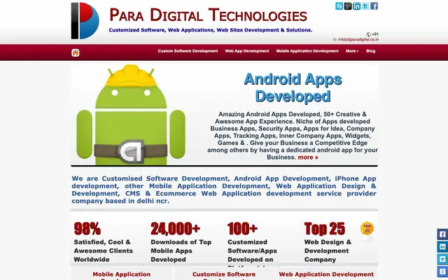 Para Digital Technologies website