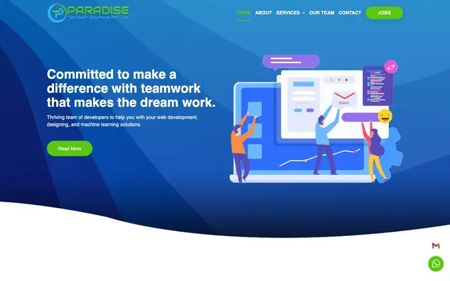 Paradise TechSoft Solutions Pvt. Ltd. website