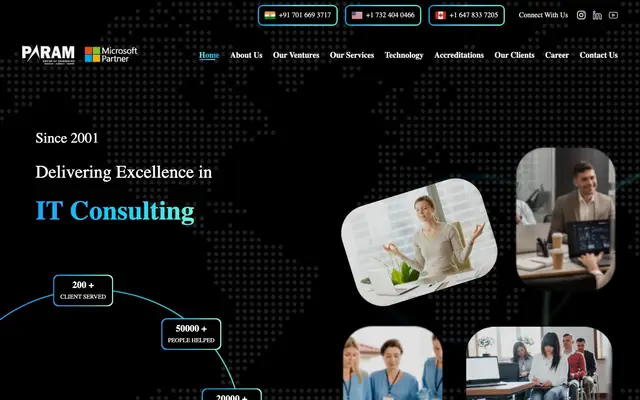 Param Group of Companies website