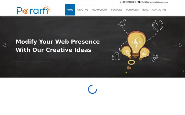Param Web Designs website