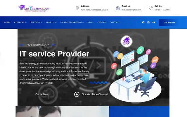 Pari Technology website