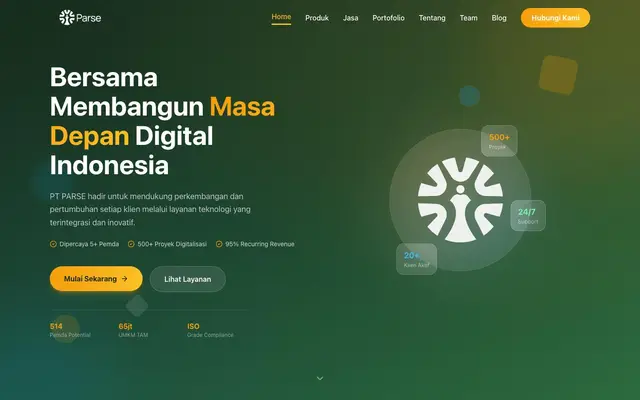 PARSE Indonesia website
