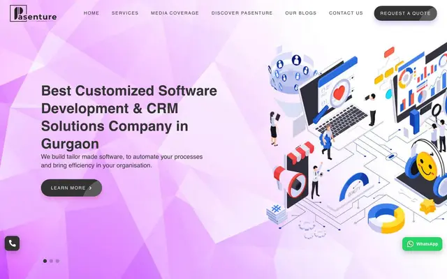 Pasenture Technologies website