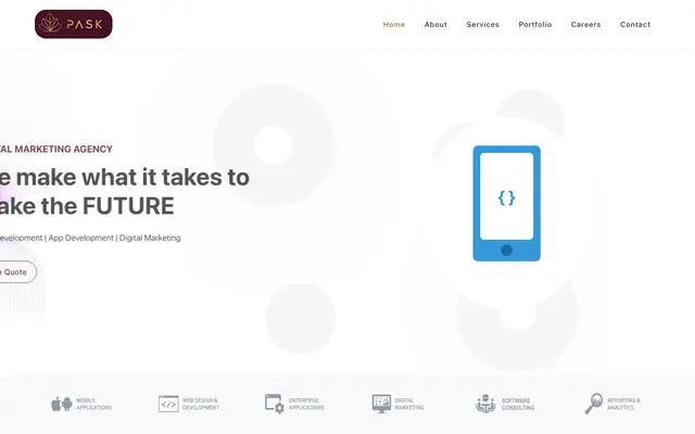 PASK Infotech Mumbai website