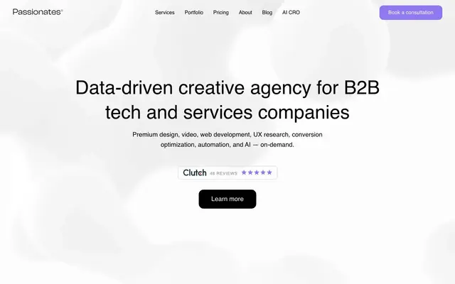 Passionate Agency – Passionates website