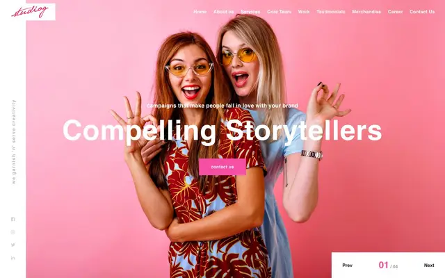 Passion StudioG Pvt. Ltd. website