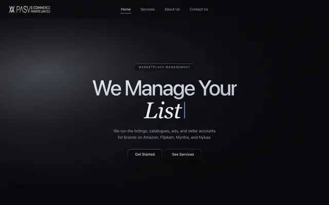 PASV E-COMMERCE PRIVATE LIMITED website