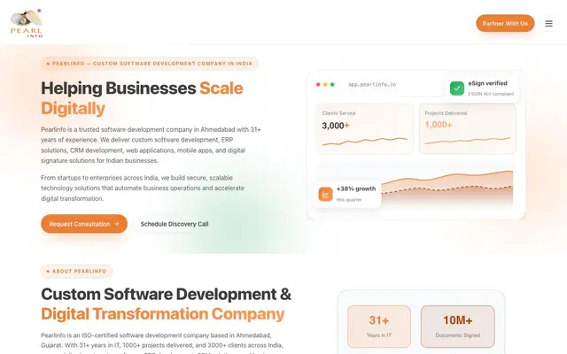 Pearl Info website