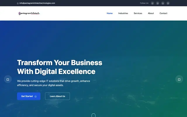 Pentagram Infotech Technologies website