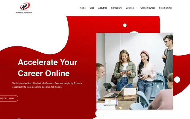 Pentamedia Technologies website