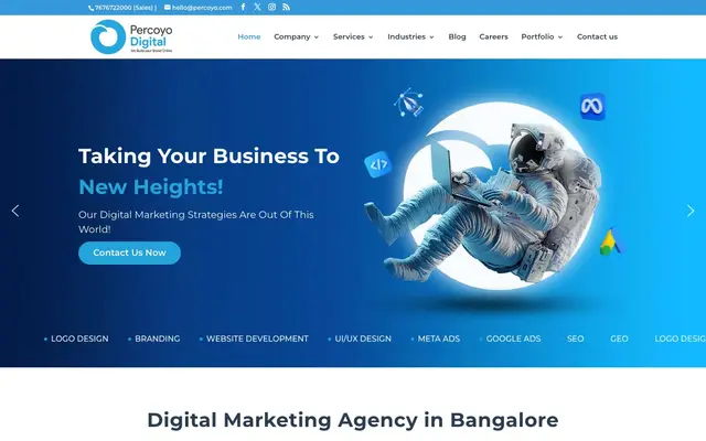 Percoyo Digital website