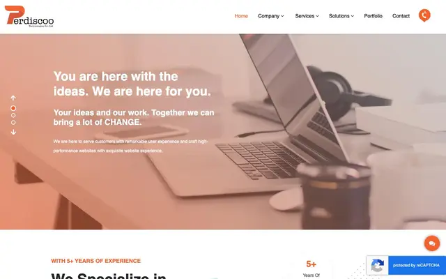 Perdiscoo Technologies Pvt. Ltd. website