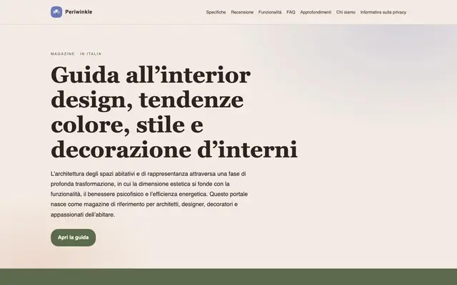 Periwinkle - Web Agency & Graphic Factory website