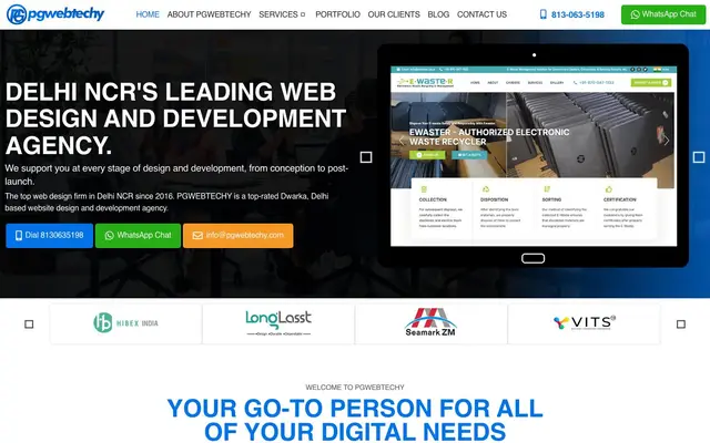 PGWEBTECHY - Web Design Company Dwarka website