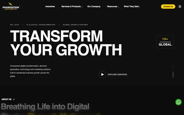 Pharoscion Global Private Limited website