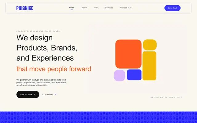 Phionike Design-Tech Studio website