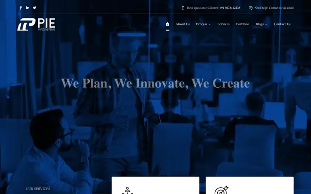 Pie Infosystems website